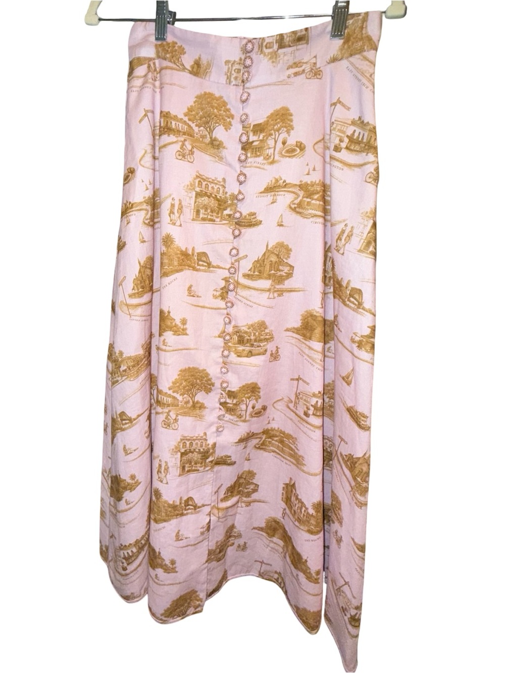 Zimmermann toile print midi skirt NWT